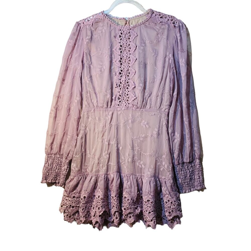 Lilac Lace MINI dress size Medium NWT - Picture 5 of 16